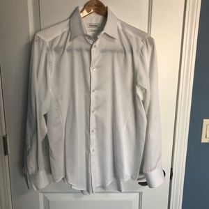 White Calvin Klein Button Down